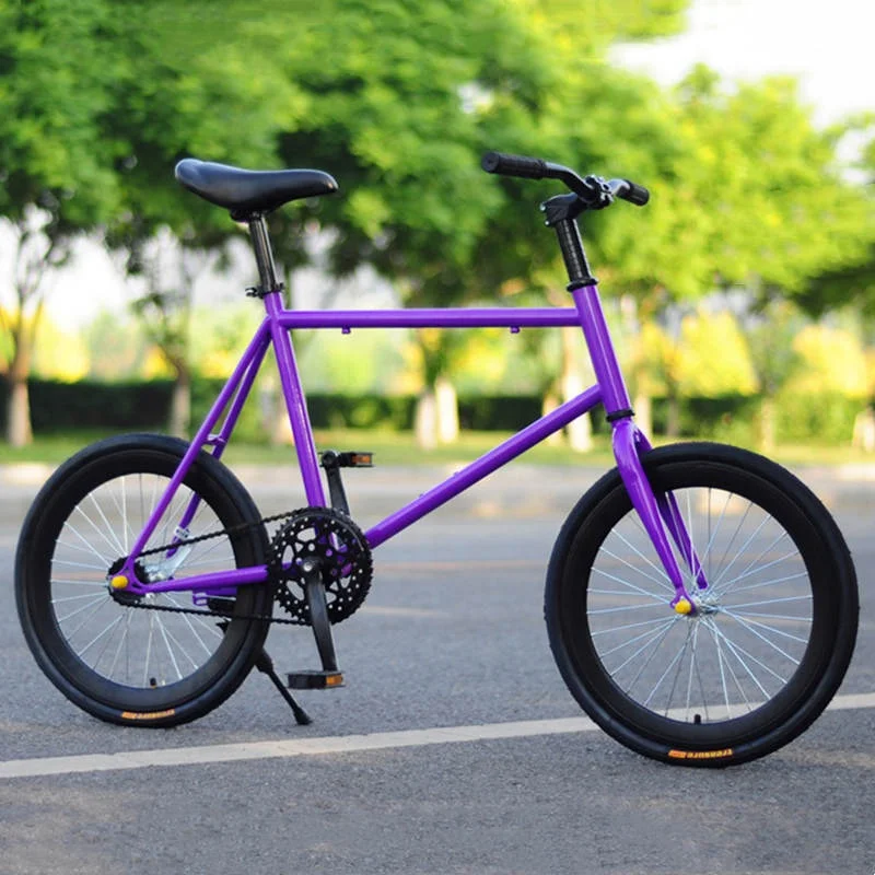 Hot Sale 20 Inch 40 Knife Spoked Wheel Sports Student Adult Aluminium Lightest Mini Beautiful Bicycle Fixed Gear Bike