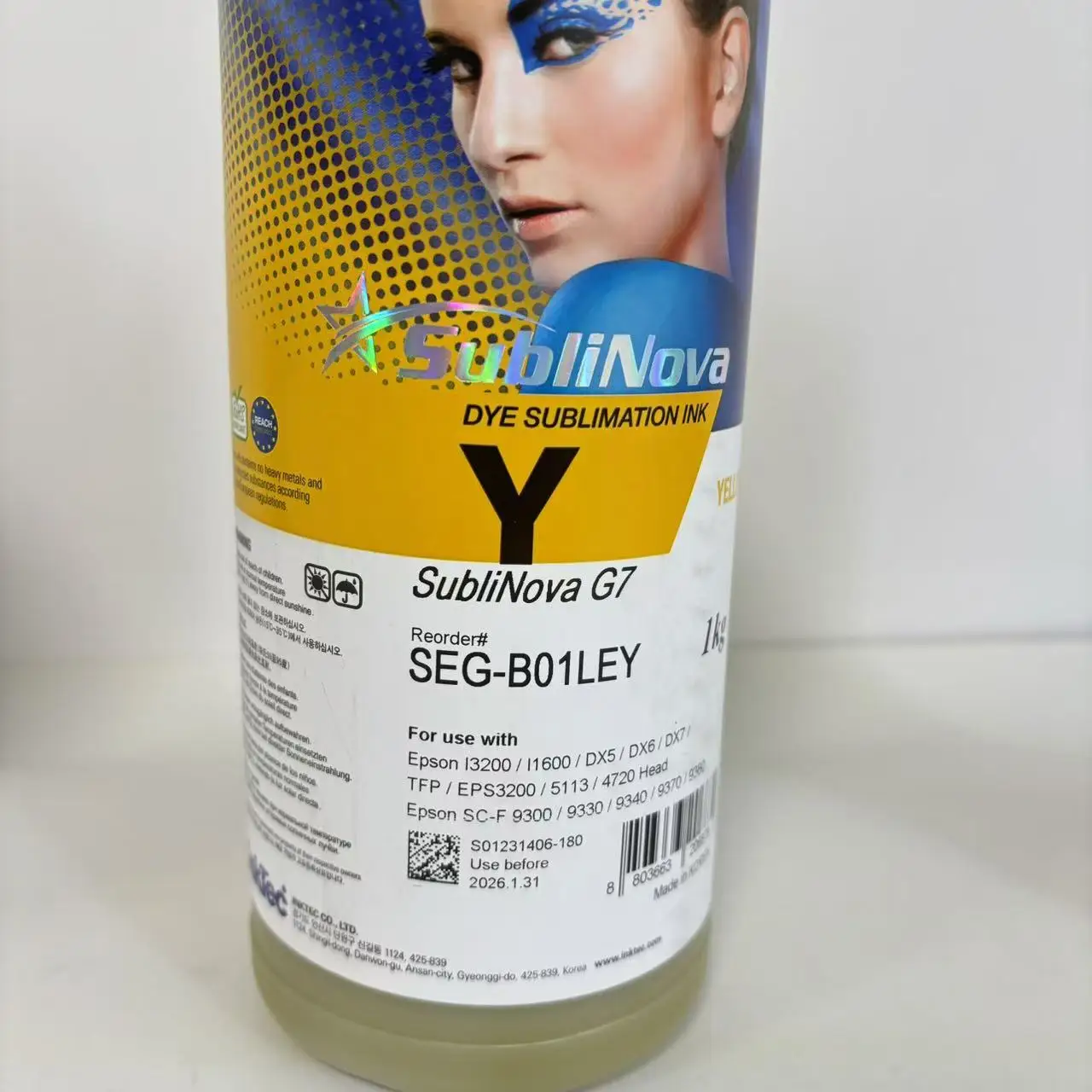 wholesale 1000ml dye sublimation ink Inktec Sulinova SEG ink for t-shirt