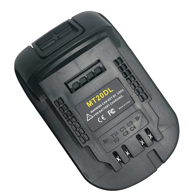 MT20DL Adapter Converter for Makita 18V Li-ion Battery BL1830 BL1860 BL1815 to for DeWalt 18V/20V DCB200 Lithium-Ion Battery