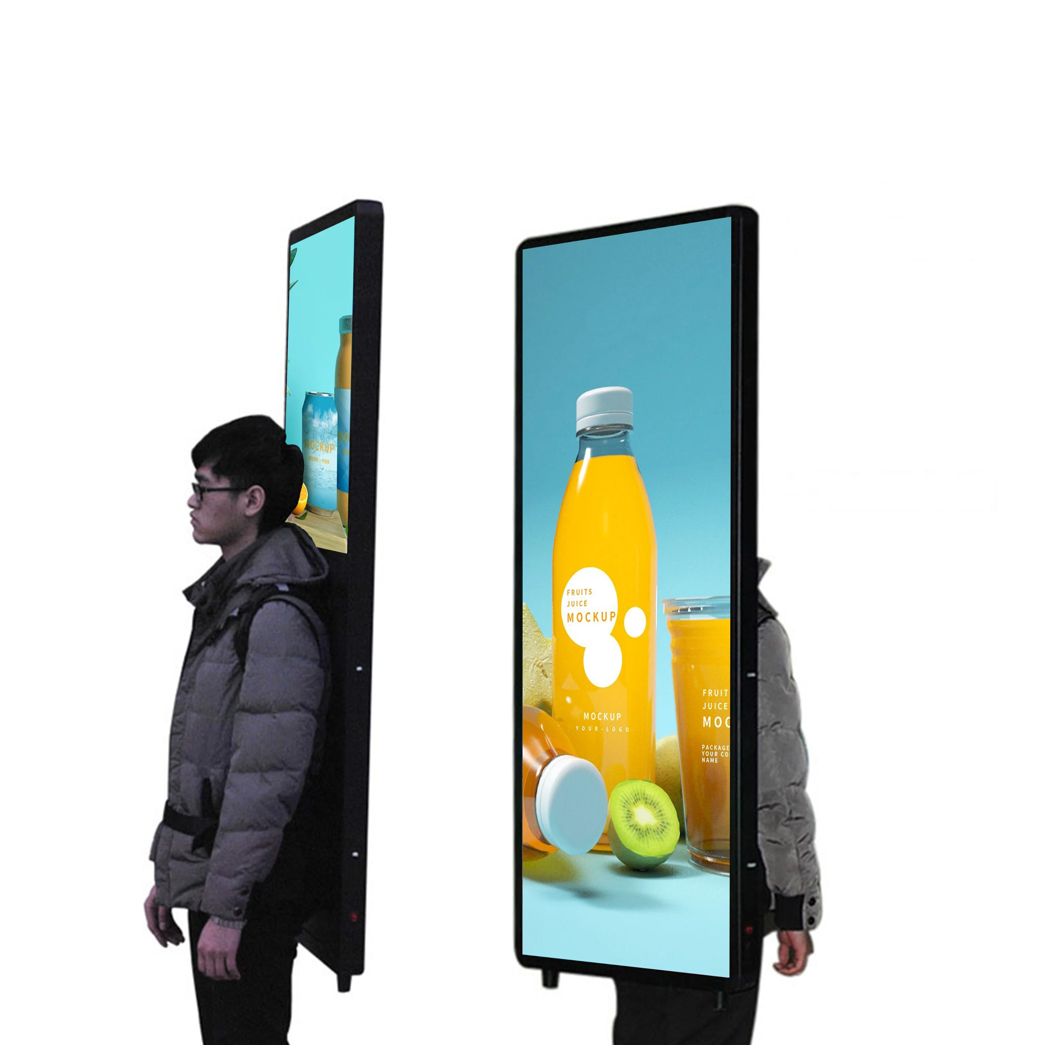 Led Digital Walker Billboard Backpack Walking Billboard Human Walking Advertising Billboard for Outdoor Advertising Light Box