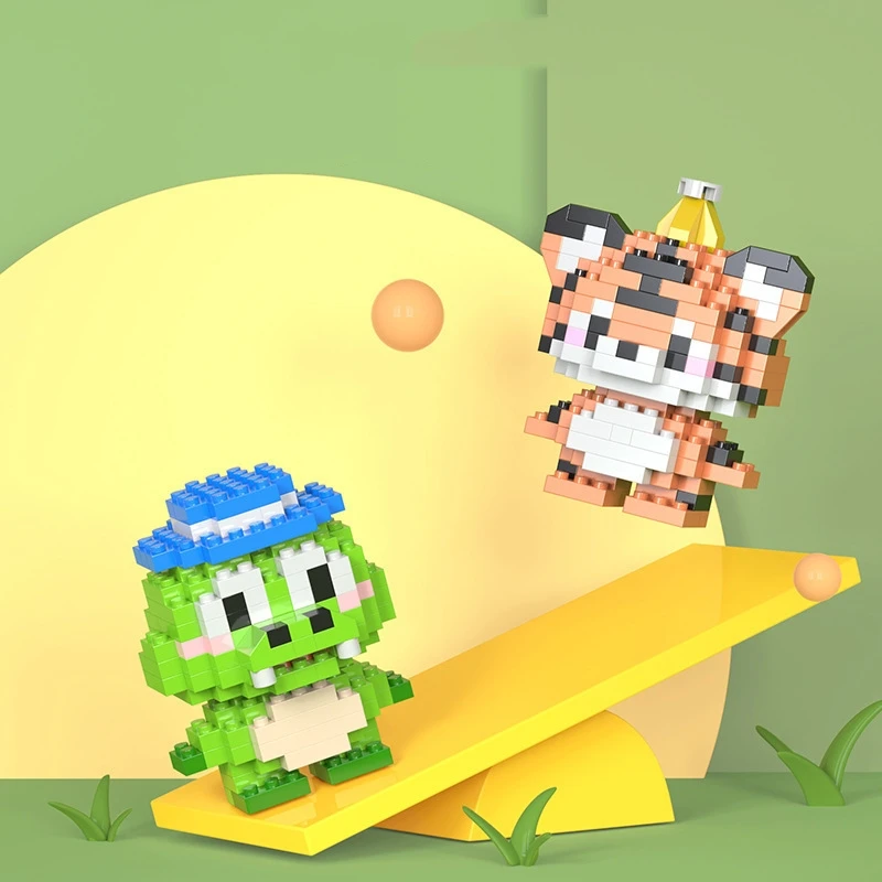 W1502 animals tiger lion horse bear Decoration diamond particles Building Block Plastic Toy gift for kids girls boys