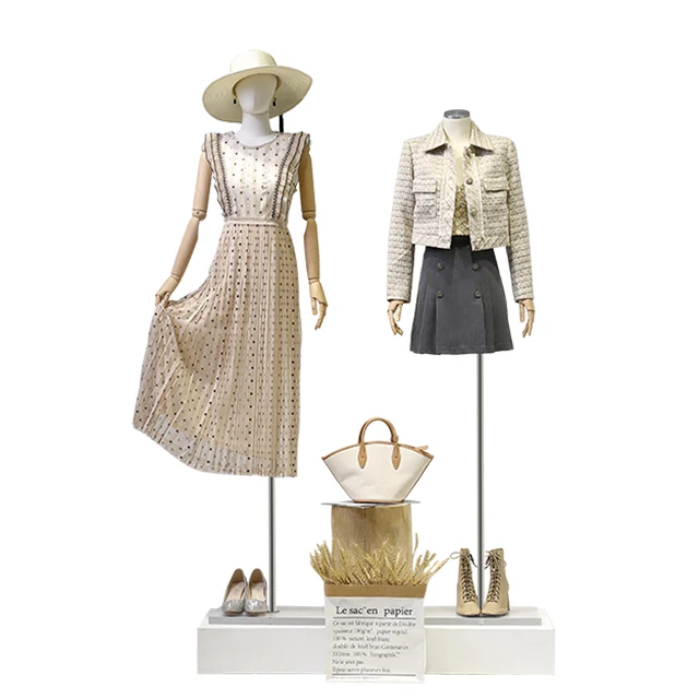Wholesale Elegant Store Clothes Mannequin Women Linen Full Body Mannequin Female for Clothing Window Display