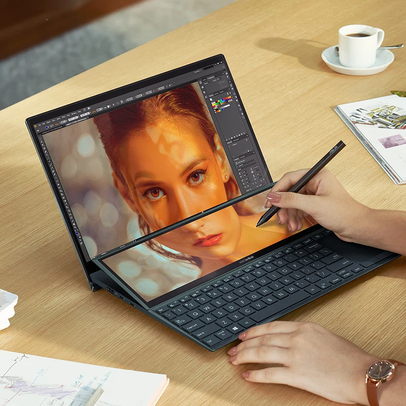 Оригинальный работающие ZENBOOK CN официальный двойной экран 14-дюймовый ноутбук экран Dual сенсорный i7-1195G7 16G 512G Evo Сертификация