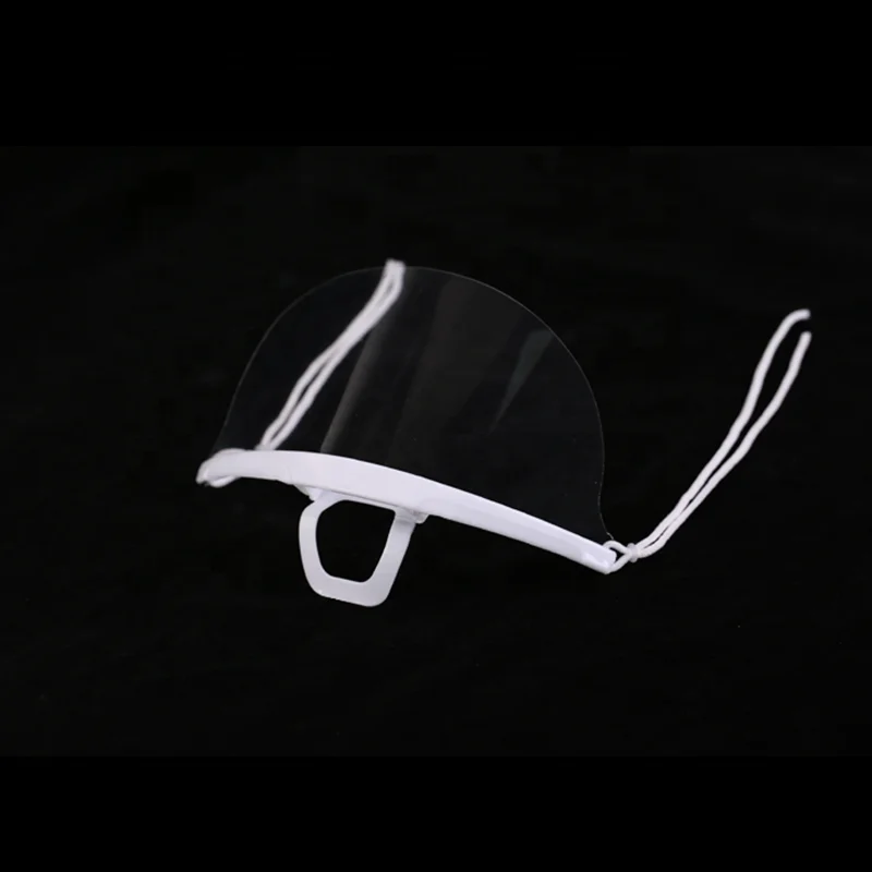 Transparent Anti-fog Face  Plastic Comfortable Spittle  Tattoo Mouth Cover Kitchen Catering