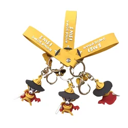 3D PVC cute cartoon monkey animal key ring key chain silicone gift bag pendant Cape doll key chain