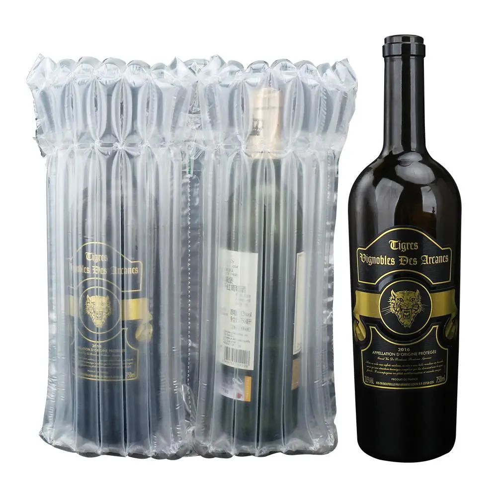 OEM Inflatable Cushion Film Express Wrap Column Bubble Plastic Roll Shockproof Wine Air Packaging Bag