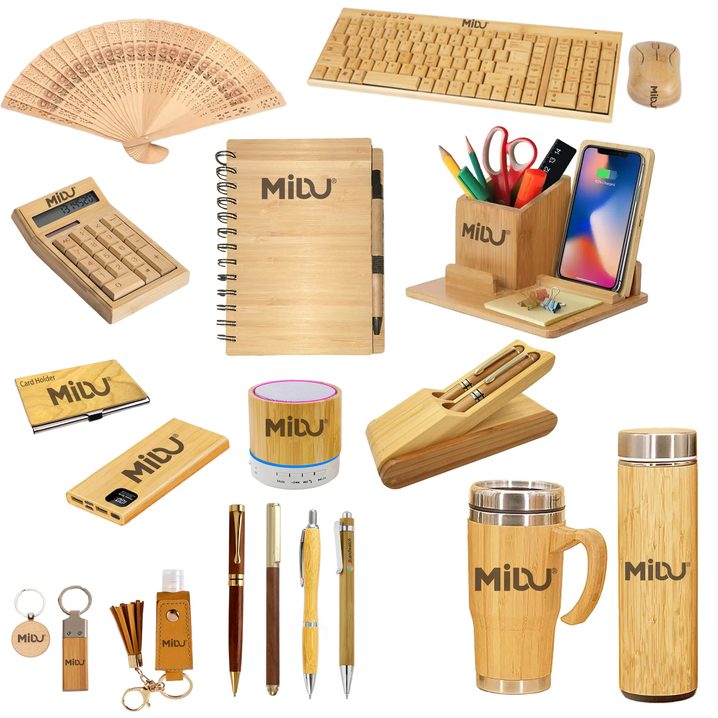 Factory Stationery Set Combination Top Sales Gift Box Set Stationery of Standard Agenda Office Member Bamboo Promotional Gifts