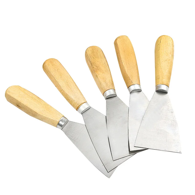 Wholesale High Quality Paint Wooden Handle Scraper Putty Knife Stainless Steel