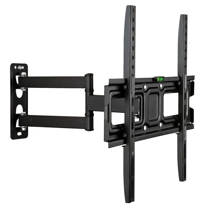 
Universal black TV shelf wall mount fixed bracket for DVD 