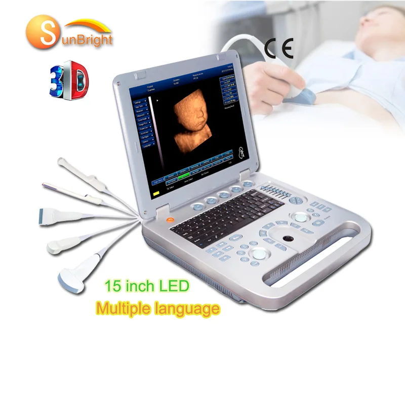 digital portable 3D ultrasound machine with echograph ultrasound system and echocardiography price