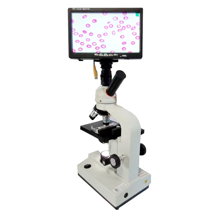 Clinical Binocular Optical LED Insect Biology Blood Microscope Laboratory Biological Video HD Digital Camera Microscope for Lab