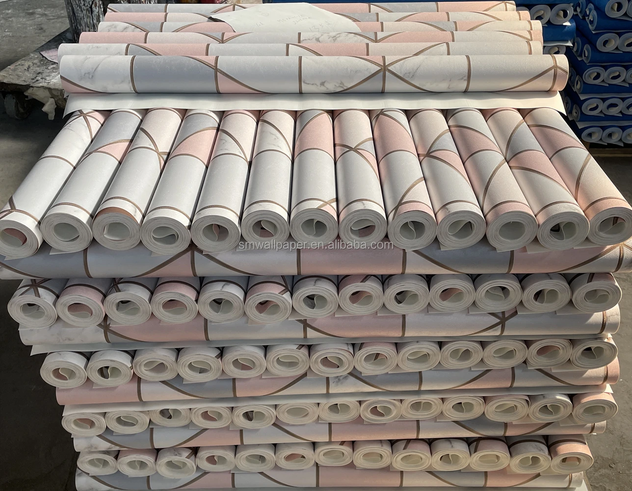 Beautiful Wallcovering vinyl wallpaper roll 3d wall panel modern fashionable wallpaper for decor