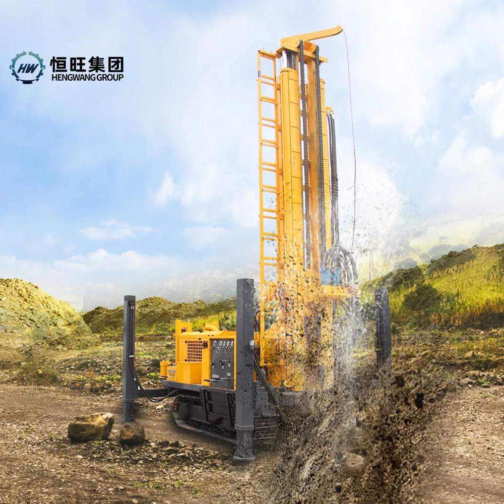 Big Discount Hengwang 600m Cheap Price Crawler Portable Well Borehole Drilling Machine Water Well Drilling Rig For Sale