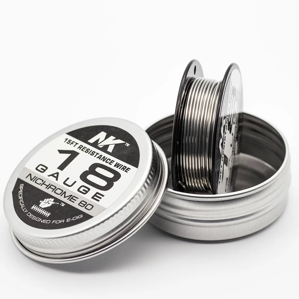 NK высококачественный нихромовый 80 провод сопротивления 18 20 22 24 25 26 27 28 30 32ga нагревательные электрические катушки Ni80 провод для атомайзера вейпа