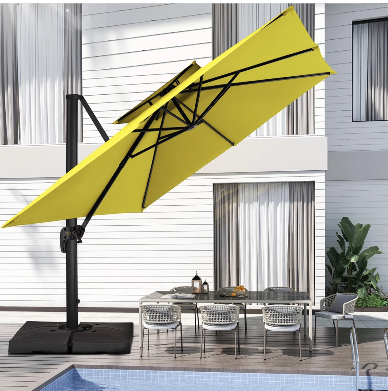 portable table with roma solar powered umbrella with fan red blue umbrella green yellow umbrella automatic novelty