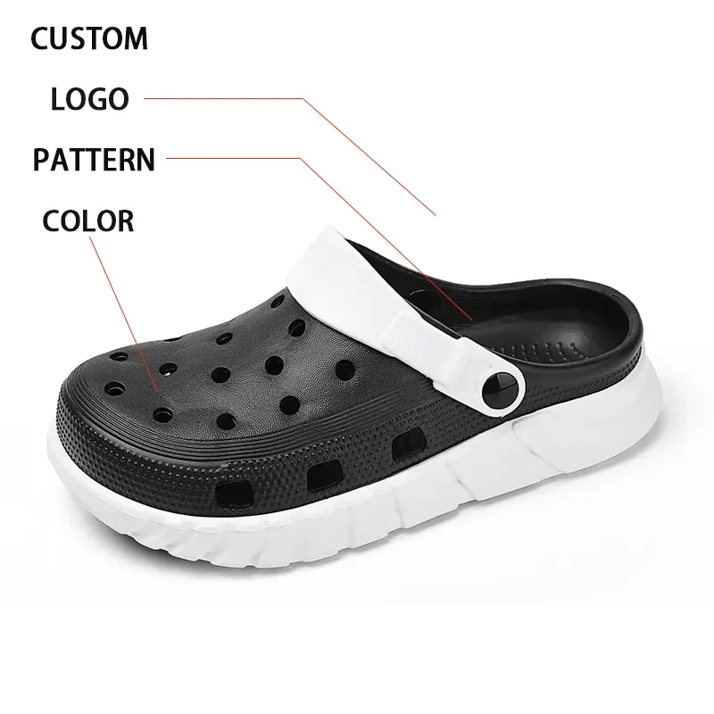 DIY design slippers Garden Shoes Outdoor Beach Shoes Sandal Anti-skid and wear-resistant EVA custom clogs