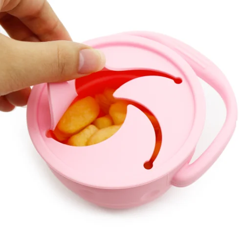 OEM Food Container No Spill baby edible grade silica gel safety complementary food fold snack cup
