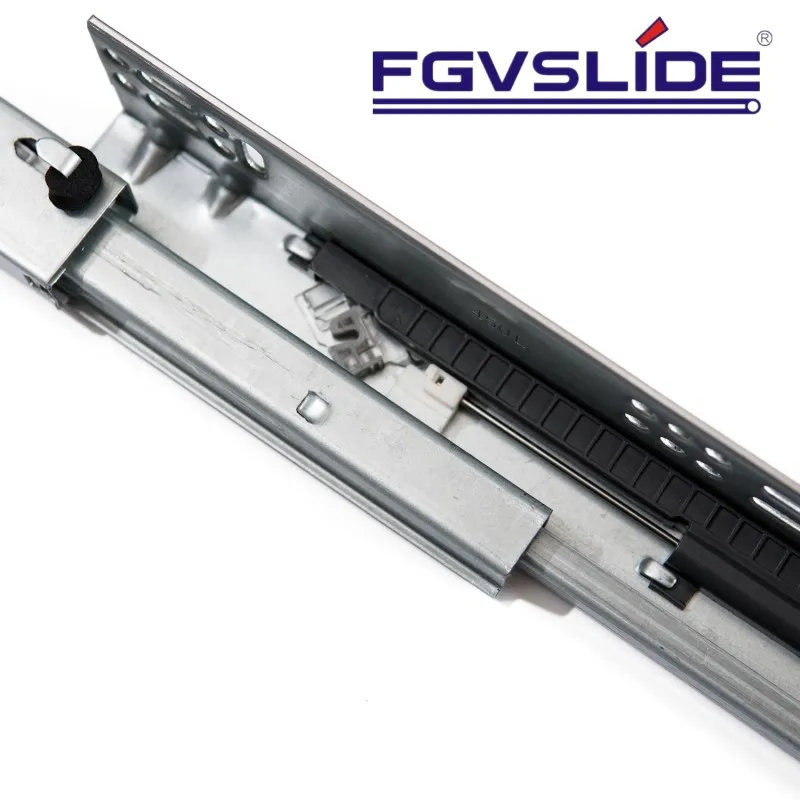 Manufacturer Cabinet Drawer Single Extension Undermount Drawer Rails Soft Close Bottom Mount Drawer Slide With Screws