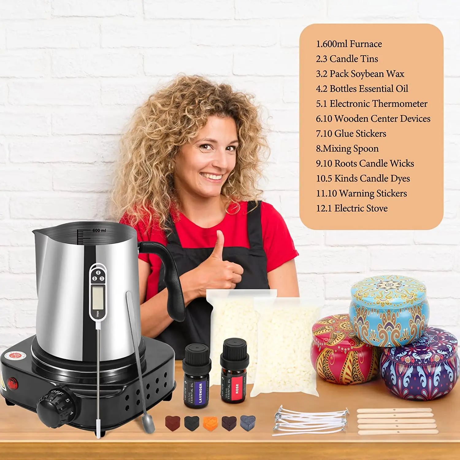 hot sell diy kits candle making kit for adults with fragrance soy wax candle making kit