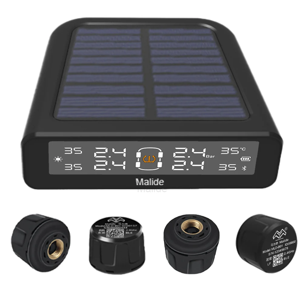High Quality New 433/315MHZ 2 Kinds of Charging Methods External Sensors TPMS Solar For Car