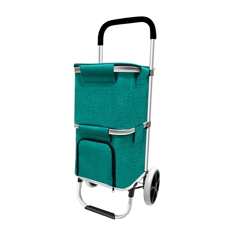 Chinese Shopping Platform Factory Direct Sales Folding Shopping Trolley Shopping Trolley Bag Supermarket Trolley
