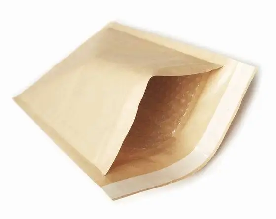 Natural Kraft Bubble Mailers With Self Sealing Tear Resistant For Small Business