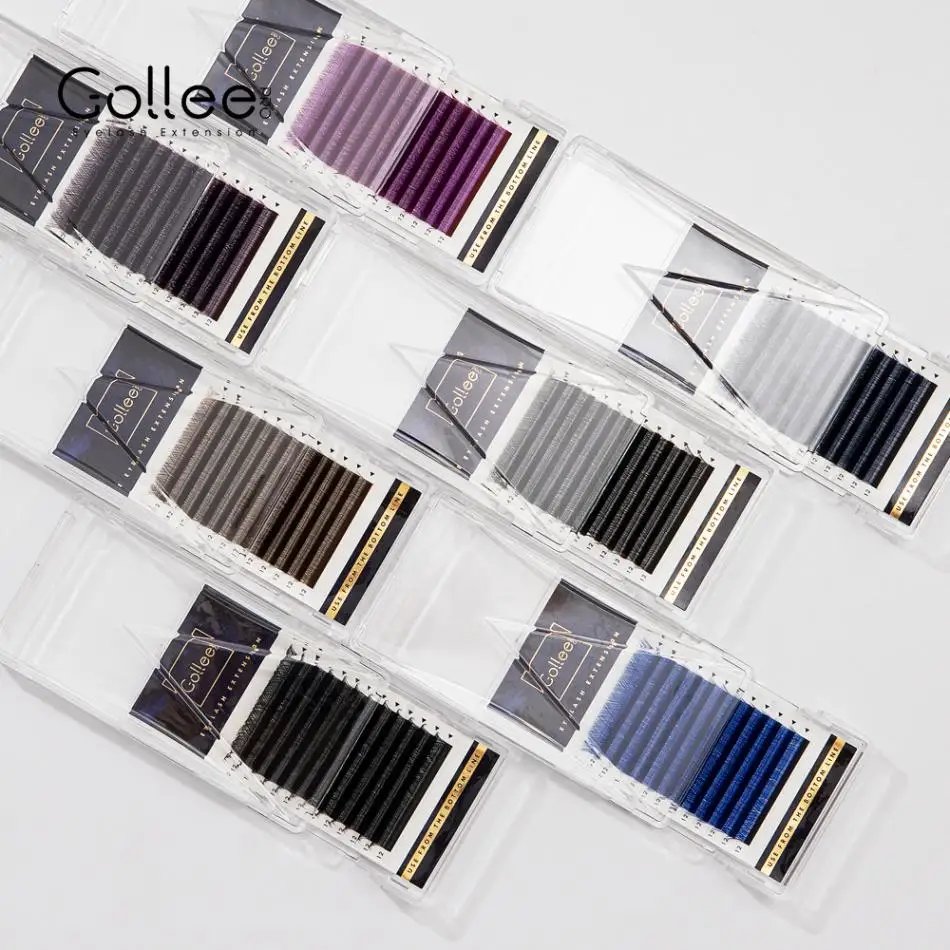 Gollee Yy Shaped Cilia Individual Y Wire Eyelash Fluffy Clusters 2D Pre-Made Volume Fans Self Grafted Y Lashes Extension Cilios