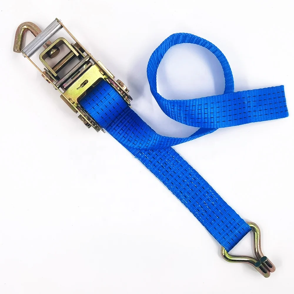 Manufacturer supply 2Inch Ratchet Tie Down Tow Strap 4pcs Car Towing strap