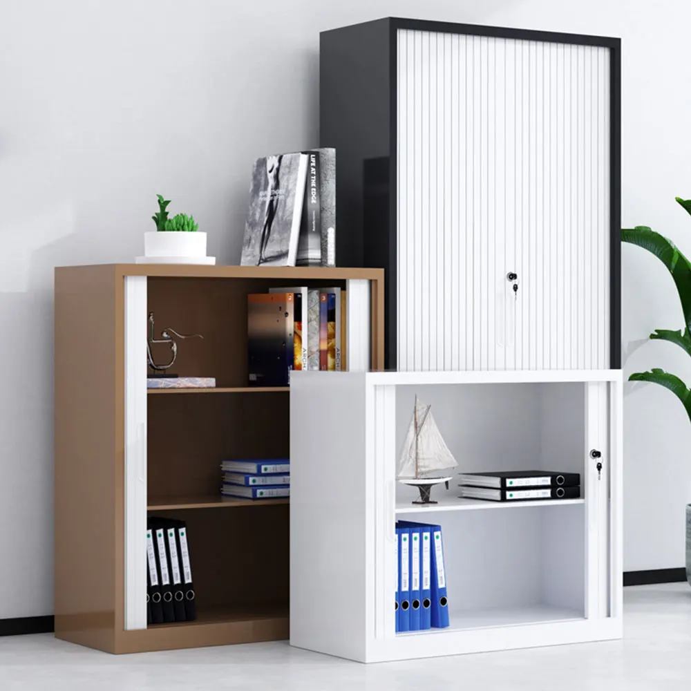 China Supplier Rolling door cabinet filing storage locker metal lockers storage cabinets