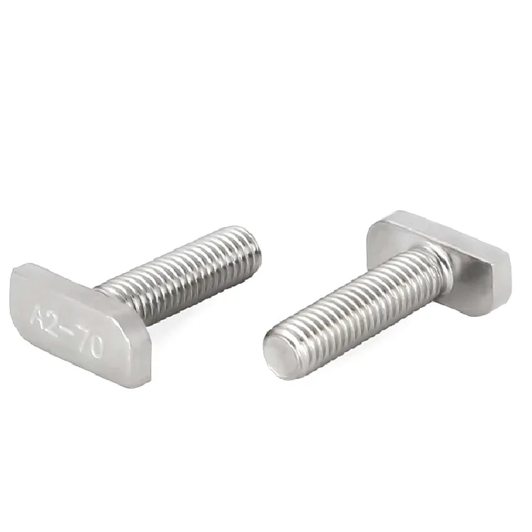 M5 M6 M8 stainless steel Bolts for solar T-Slot T bolt T screw Square head bolts T-head screw chute T-bolt