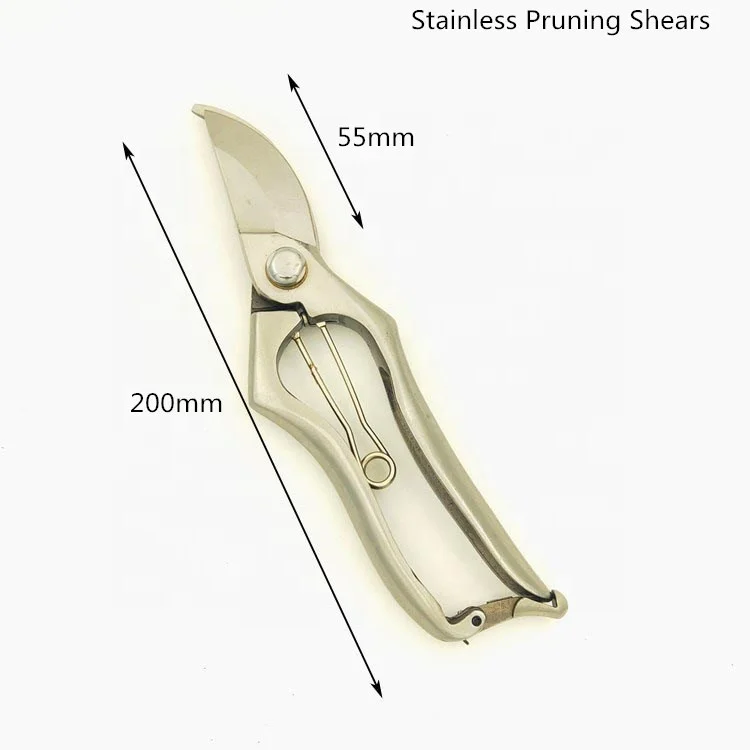 high quality stainless steel  forged pruner shears