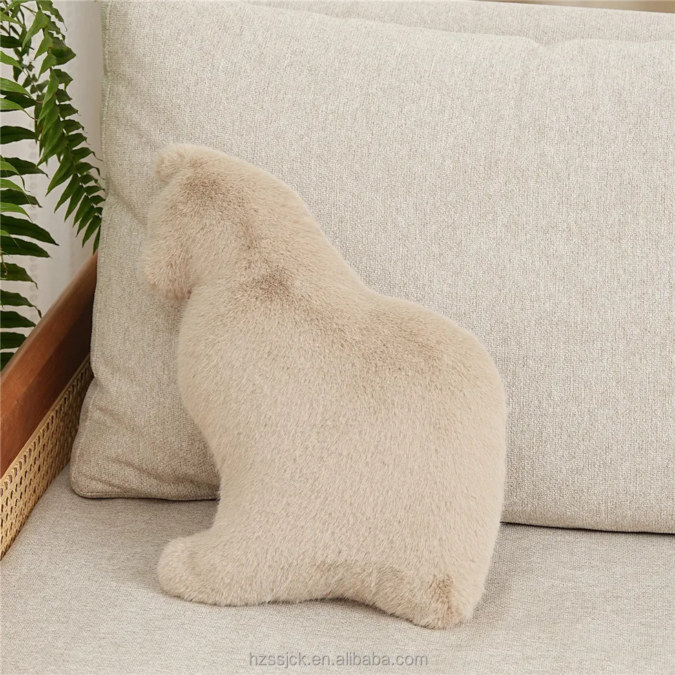 Готовая к отправке подарочная упаковка для украшения дома подушка мягкая дивана приятная на ощупь Чехлы подушек из искусственного меха кошки с лентой