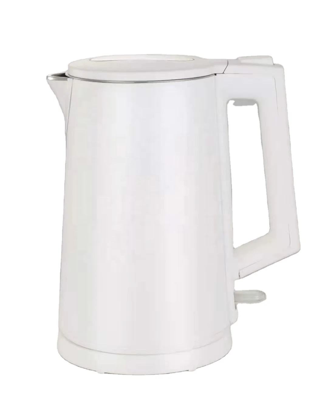 Factory wholesale New home electronics kitchen appliances double layer Stainless steel  WHITE Spray-paint Electric Kettles