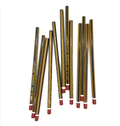 HB Pencil Customized Black Set Office & School Pencil Handmade Pen with Eraser Logo Poplar Wood Craft Wood 6151 2B Pencil Red