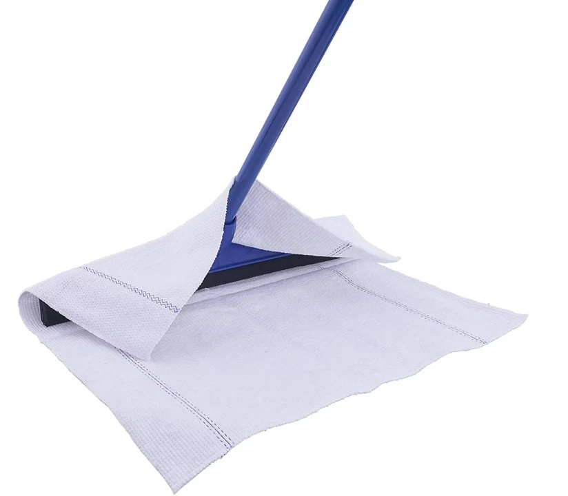 Esun Microfiber Squeegee Mopping Towel White Large Floor Cloth, Multi-Purpose Scratch Free Rags for Cleaning