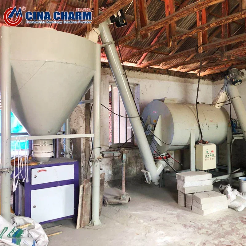 plaster skim coat mix machine 5tph Dry Mortar Production Line