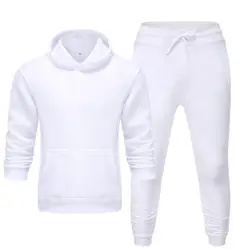 Trendy Casual Sports Multiple Color Plain Women Sweatpants And Hoodie Set