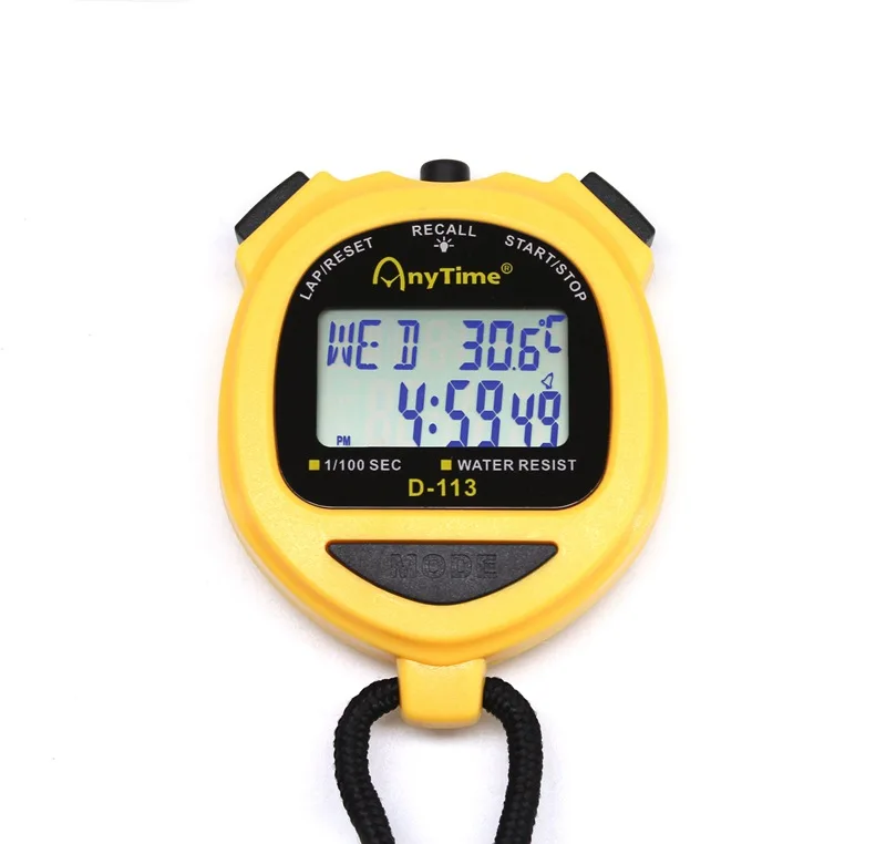 Top Grade Led Sports Timer Gym Stopwatch Training Frame Character Time Rohs Remote Material Origin Type Rest Certificate