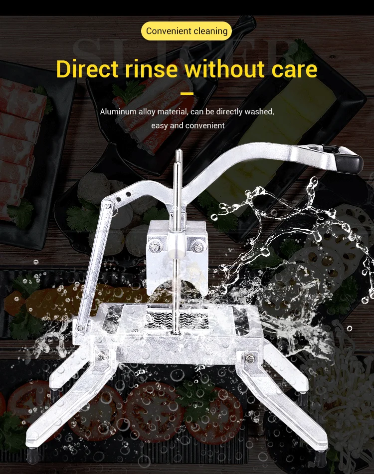 Manual Kitchen Tool Fruit Vegetable Onion Cutter Potato French Chips Slicer