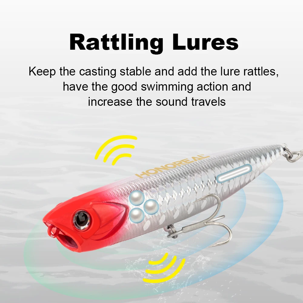 HONOREAL TG12   Hard Baits Top Water Popper 10cm/15g Artificial bait fishing lure