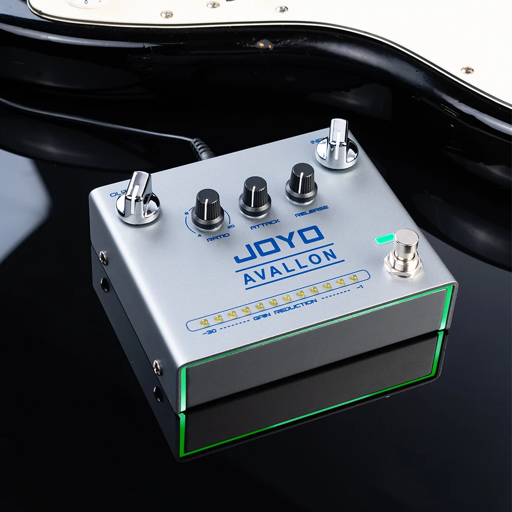 JOYO R-19 AVALLON Guitar Pedal Classic Compressor Effect Pedal 3 Knobs Ratio Attack Release for Guitar Bass