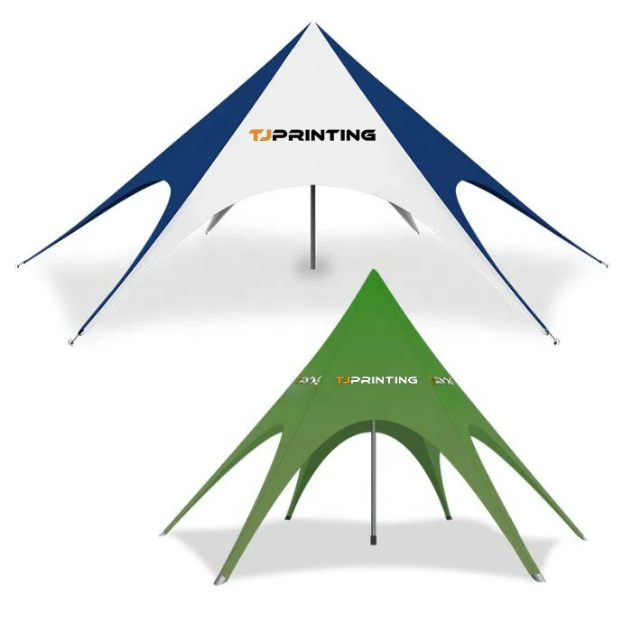 Customized Shades Arch Tent Beautiful Star Shaped Custom Star Tents For Events With Single Double Peaks Spider Tent