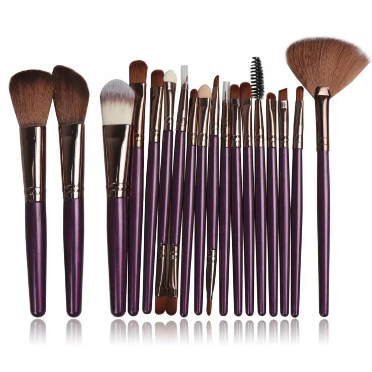 18Pcs Free Combination Eye Shadow Custom New Private Label High Quality Face Brushes Makeup for Eyeliner Eyebrow Eyelash