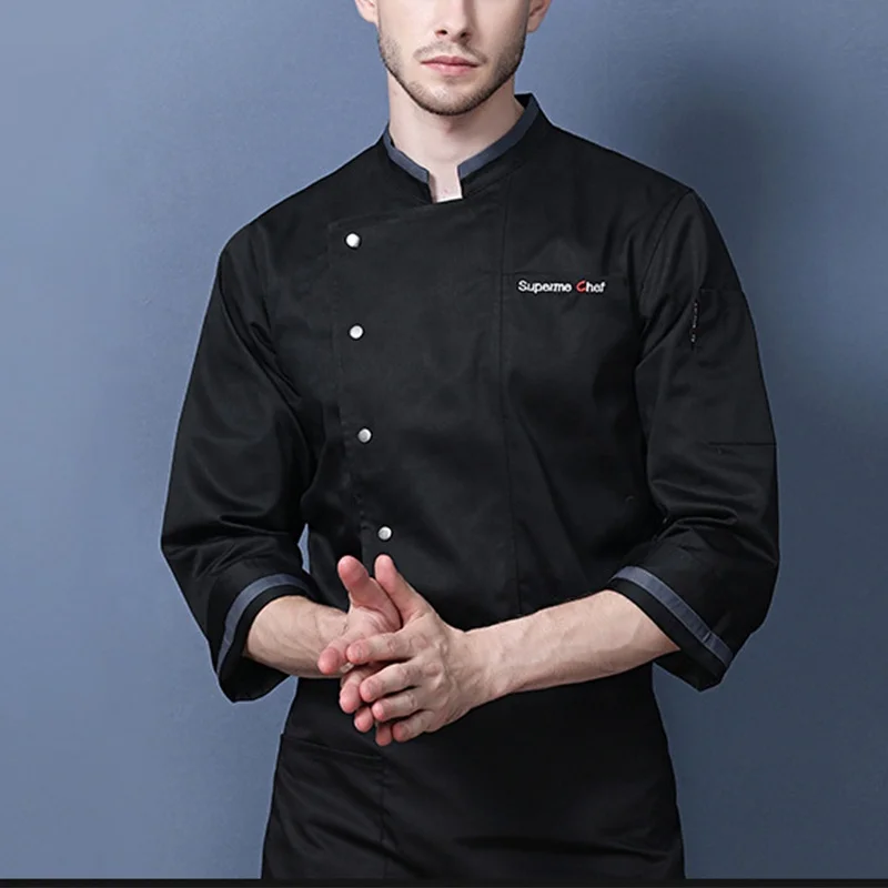 
Custom Good Quality Design Italian Fabric Kitchen Chef Uniform 