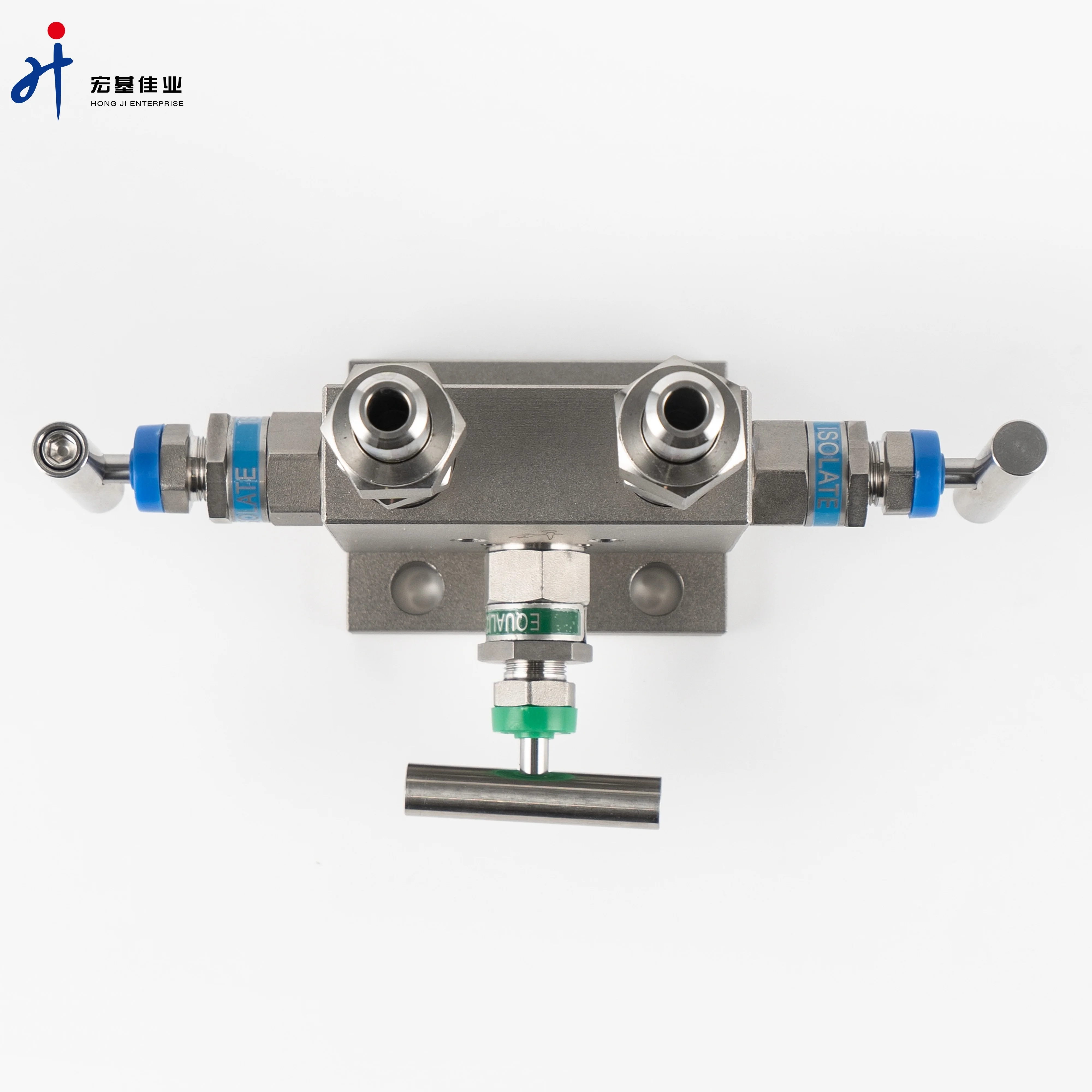 Hydraulic Manifold T type Stainless Steel 6000psi 3 valve Manifolds For Differential pressure transmitter