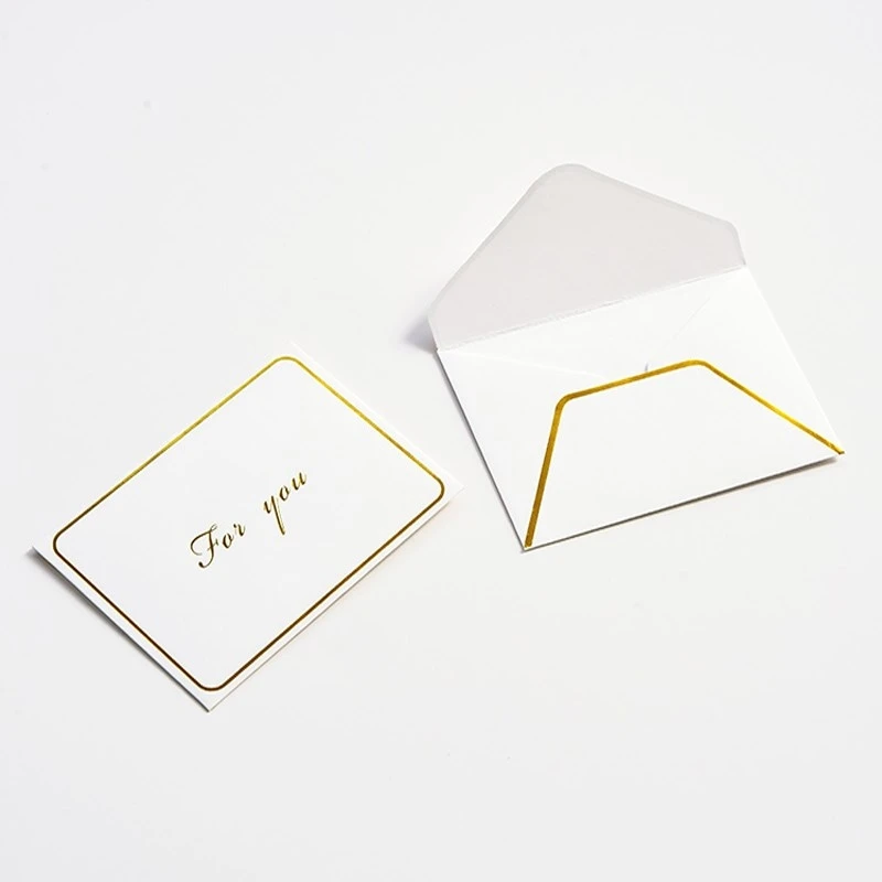 Wholesale Color Post Thank You Card Small Size Companies Blank Custom Greeting Cards With Logo