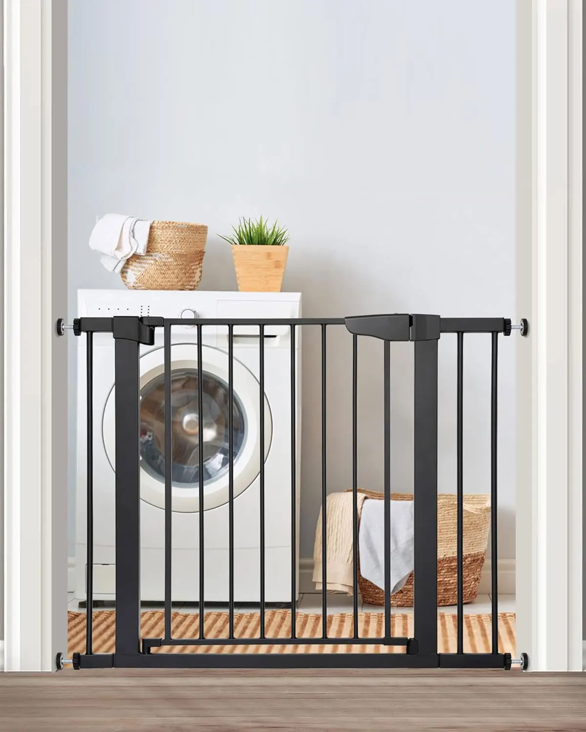 Automatic Rebound Door with Extra Wide Corridor Safety Stair Gate Child Guardrail Fitted Baby Interaction Physical Protection