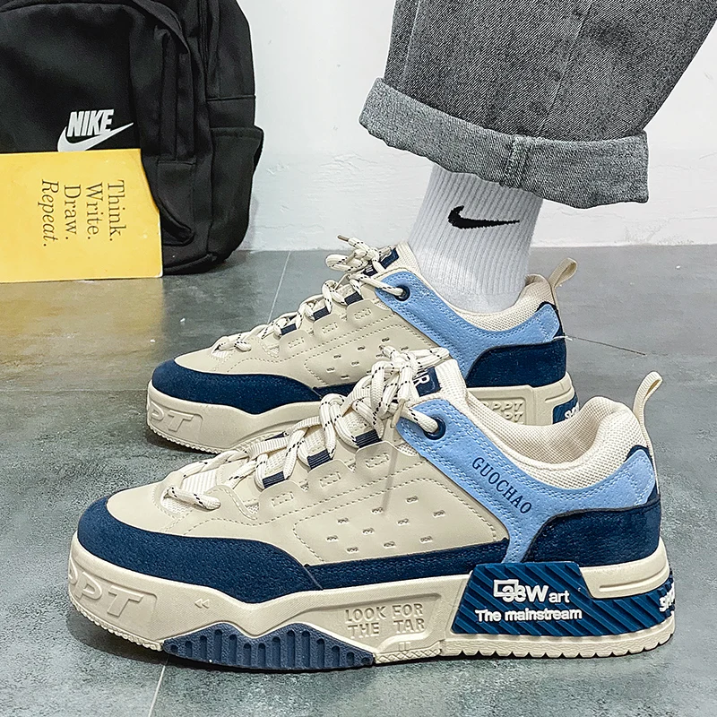 Fashion Red Men Skateboard Shoes Street Hip Hop Designer Sneakers Men Skate Shoes Original Man Platform Sneakers