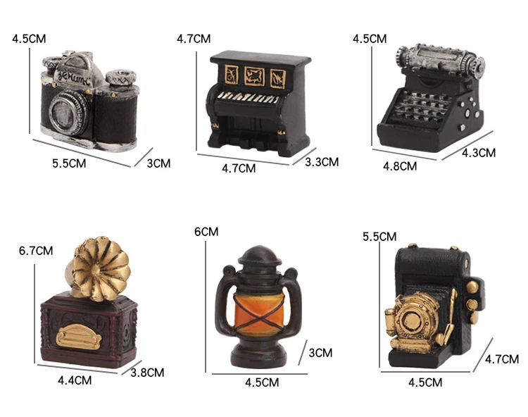 Retro room living room decoration decoration bar shop cafe home resin decoration crafts