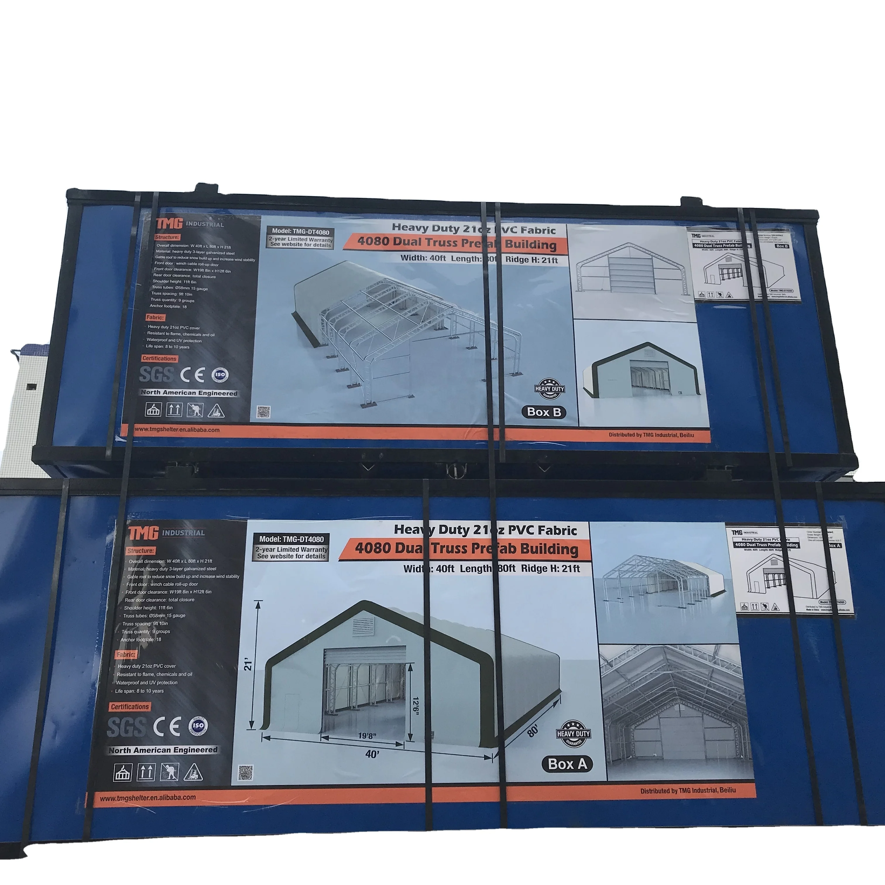 Наружная промышленная палатка для хранения 10 х24